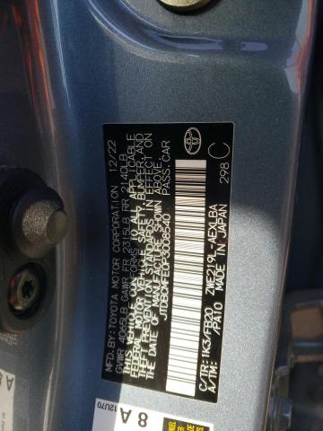 JTDBCMFE0P3008540 - 2023 TOYOTA COROLLA LE 灰色 照片 12