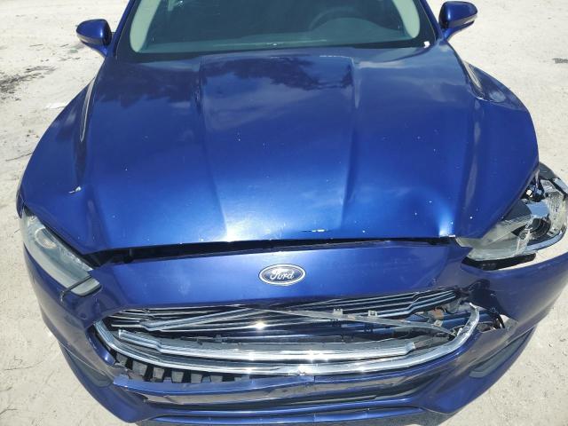 1FA6P0H78F5117219 - 2015 FORD FUSION SE BLUE photo 11