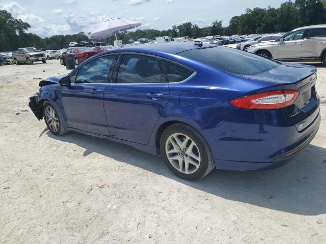 1FA6P0H78F5117219 - 2015 FORD FUSION SE BLUE photo 2