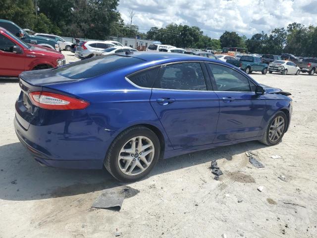 1FA6P0H78F5117219 - 2015 FORD FUSION SE BLUE photo 3