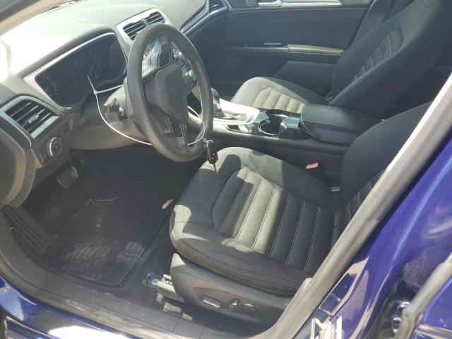 1FA6P0H78F5117219 - 2015 FORD FUSION SE BLUE photo 7