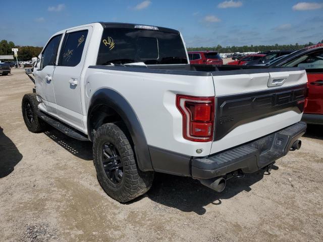 1FTFW1RG6HFB36043 - 2017 FORD F150 RAPTOR WHITE photo 2