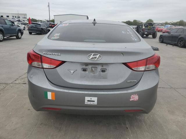 KMHDH4AEXDU780322 - 2013 HYUNDAI ELANTRA GLS GRAY photo 6