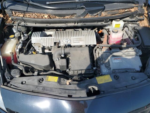 JTDKN3DU8C5481342 - 2012 TOYOTA PRIUS BLACK photo 11