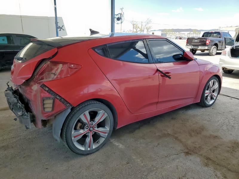 KMHTC6AD2CU054207 - 2012 HYUNDAI VELOSTER Կարմիր լուսանկար 3