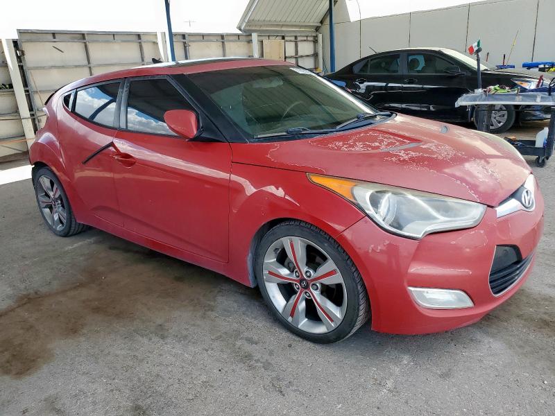 KMHTC6AD2CU054207 - 2012 HYUNDAI VELOSTER Կարմիր լուսանկար 4