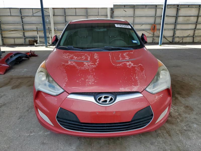 KMHTC6AD2CU054207 - 2012 HYUNDAI VELOSTER Կարմիր լուսանկար 5