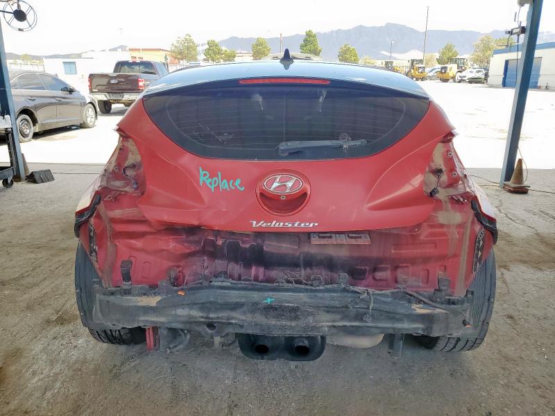 KMHTC6AD2CU054207 - 2012 HYUNDAI VELOSTER Կարմիր լուսանկար 6
