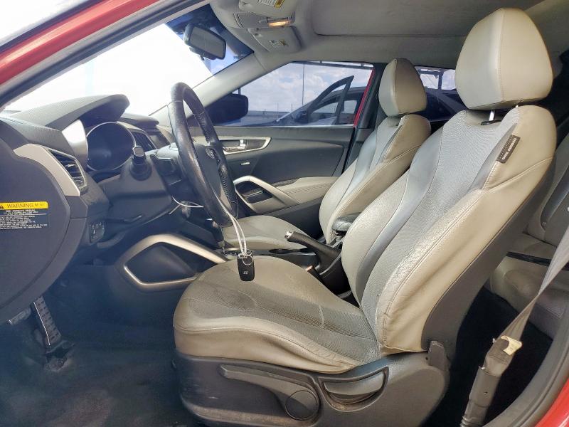 KMHTC6AD2CU054207 - 2012 HYUNDAI VELOSTER Կարմիր լուսանկար 7