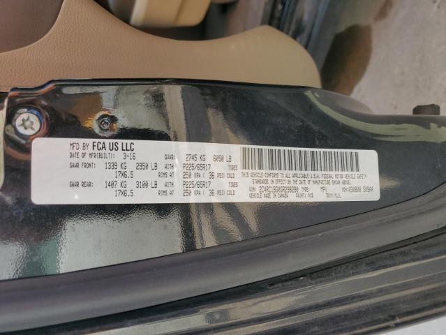 2C4RC1BG0GR298290 - 2016 CHRYSLER TOWN & COU TOURING BLACK photo 14