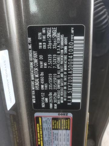 5XYZU3LA5DG041080 - 2013 HYUNDAI SANTA FE S TAN photo 12