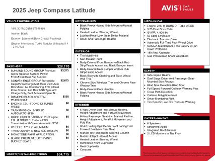 3C4NJDBN8ST548966 - 2025 JEEP COMPASS LATITUDE Qara foto 13