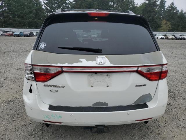 5FNRL5H96CB101046 - 2012 HONDA ODYSSEY TOURING WHITE photo 6