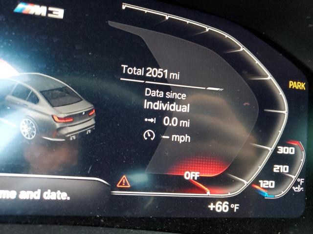 WBS43AY07NFN09759 - 2022 BMW M3 COMPETITION BURGUNDY photo 9