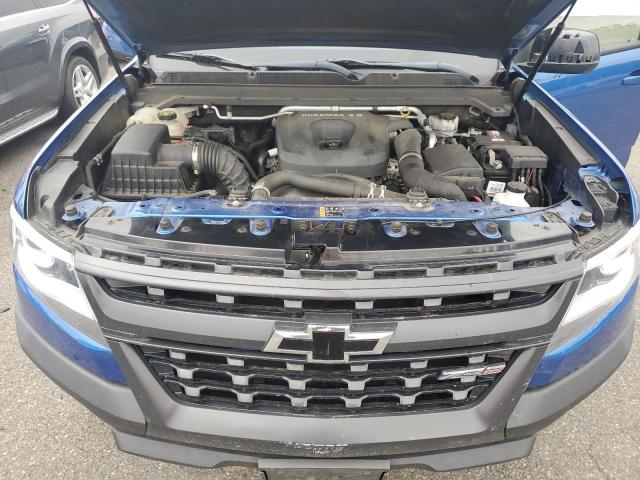 1GCPTEE11J1319746 - 2018 CHEVROLET COLORADO ZR2 BLUE photo 11
