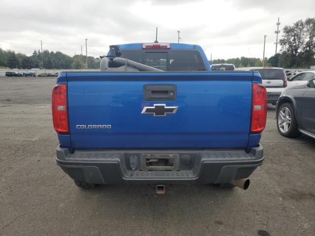 1GCPTEE11J1319746 - 2018 CHEVROLET COLORADO ZR2 BLUE photo 6