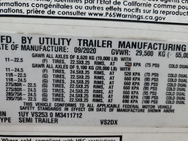 1UYVS2530M3411712 - 2021 UTILITY VS2DX თეთრი ფოტო 10