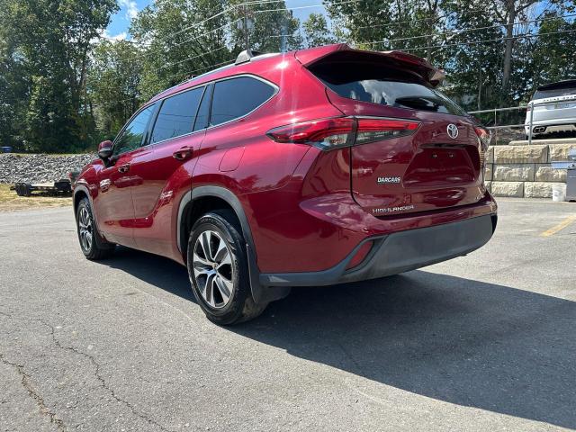 5TDHZRBH9MS072236 - 2021 TOYOTA HIGHLANDER XLE Червоний фото 2