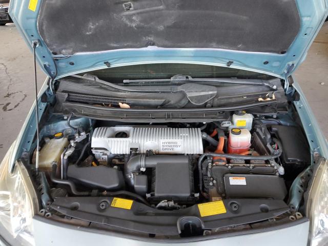 JTDKN3DU3D1692148 - 2013 TOYOTA PRIUS TURQUOISE photo 11
