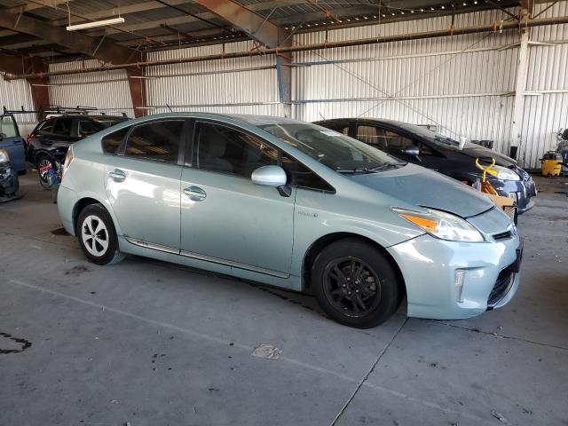 JTDKN3DU3D1692148 - 2013 TOYOTA PRIUS TURQUOISE photo 4