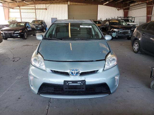 JTDKN3DU3D1692148 - 2013 TOYOTA PRIUS TURQUOISE photo 5