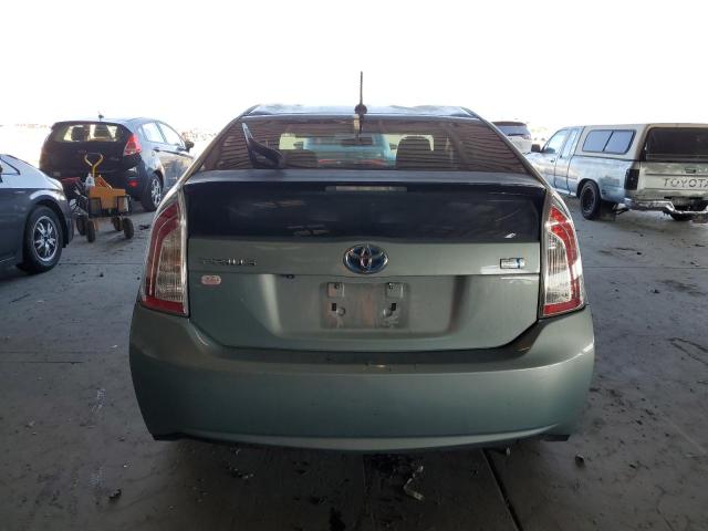 JTDKN3DU3D1692148 - 2013 TOYOTA PRIUS TURQUOISE photo 6