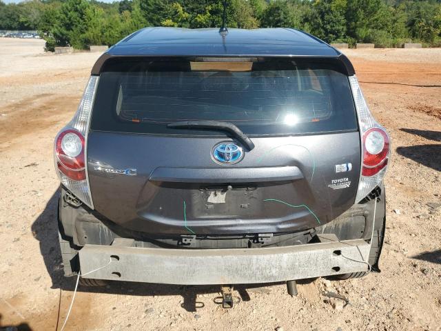 JTDKDTB3XC1518833 - 2012 TOYOTA PRIUS C GRAY photo 6