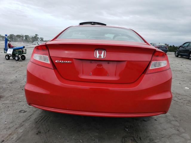 2HGFG3B5XCH510843 - 2012 HONDA CIVIC LX RED photo 6