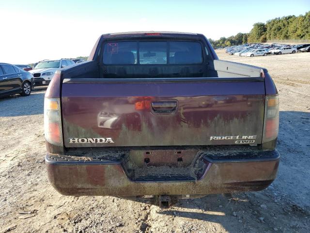 2HJYK16578H508989 - 2008 HONDA RIDGELINE RTL BURGUNDY photo 6