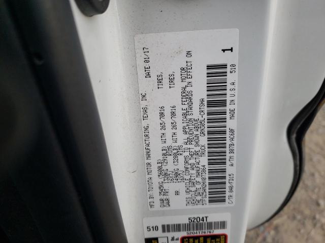 5TFSZ5AN2HX073864 - 2017 TOYOTA TACOMA ACCESS CAB Ақ фото 12