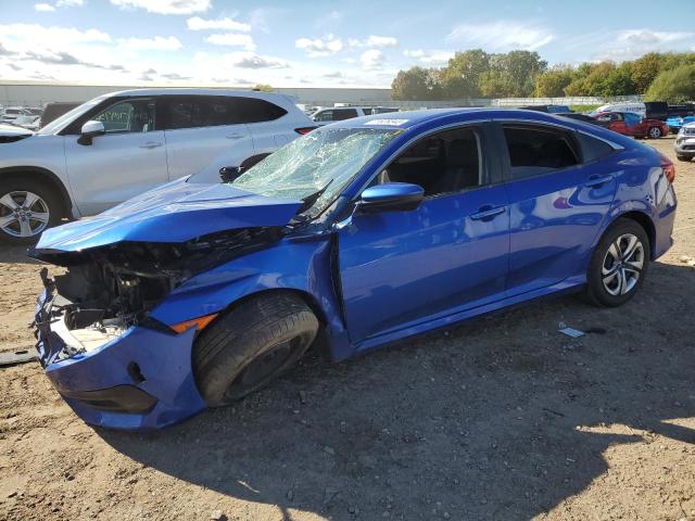 2HGFC2F54JH507949 - 2018 HONDA CIVIC LX BLUE photo 1