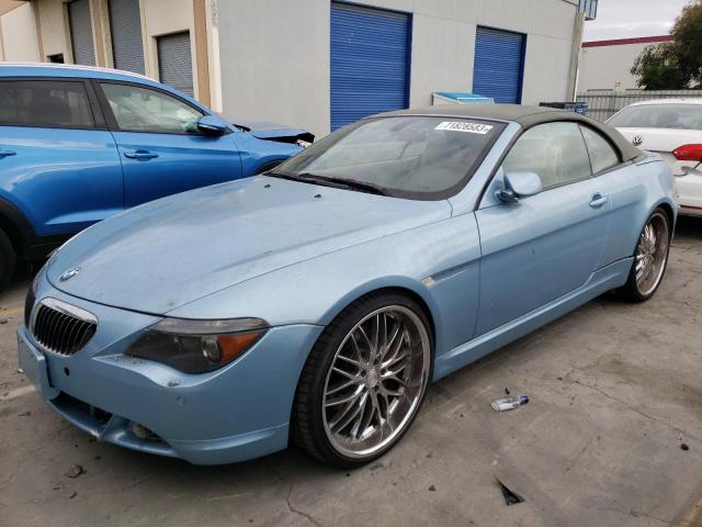 WBAEK73494B260413 - 2004 BMW 645 CI AUTOMATIC BLUE photo 1