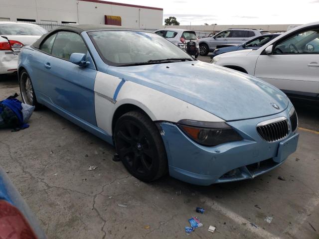 WBAEK73494B260413 - 2004 BMW 645 CI AUTOMATIC BLUE photo 4