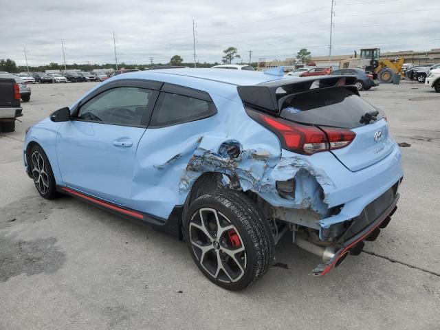 KMHT36AHXKU002759 - 2019 HYUNDAI VELOSTER N BLUE photo 2