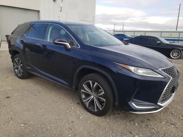 JTJHGKFA3M2017795 - 2021 LEXUS RX 450H L BLUE photo 4