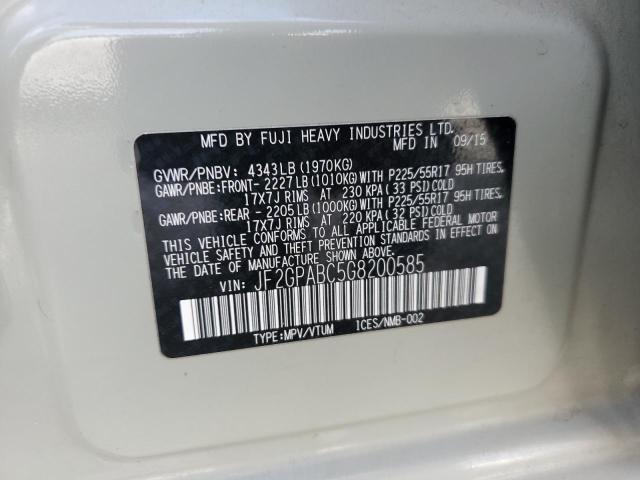 JF2GPABC5G8200585 - 2016 SUBARU CROSSTREK PREMIUM 棕色 照片 13