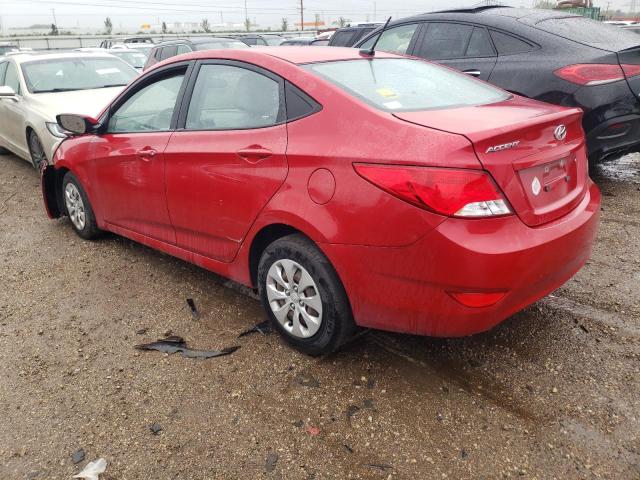 KMHCT4AE3GU157428 - 2016 HYUNDAI ACCENT SE RED photo 2