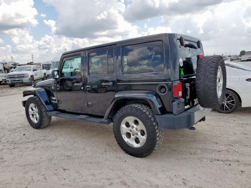 1C4BJWEG7FL528236 - 2015 JEEP WRANGLER U SAHARA BLACK photo 2