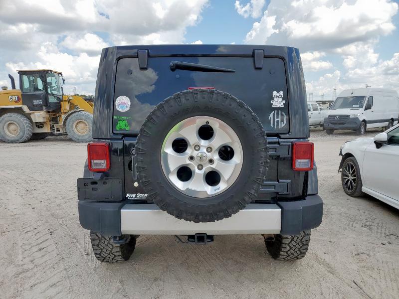 1C4BJWEG7FL528236 - 2015 JEEP WRANGLER U SAHARA BLACK photo 6
