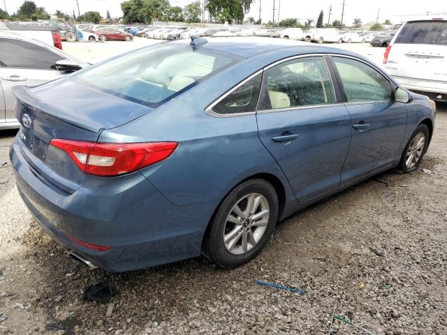 5NPE24AFXFH054735 - 2015 HYUNDAI SONATA SE BLUE photo 3