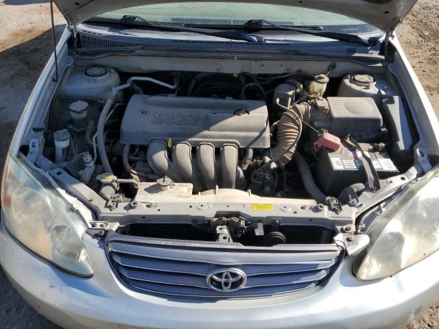 JTDBR38E130026725 - 2003 TOYOTA COROLLA CE SILVER photo 11