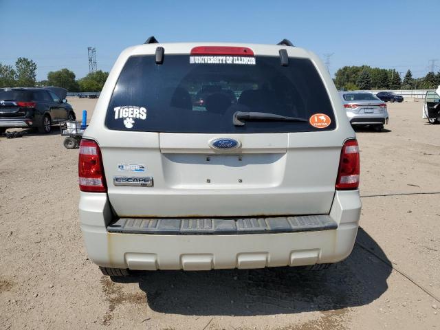 1FMCU03769KB21543 - 2009 FORD ESCAPE XLT WHITE photo 6