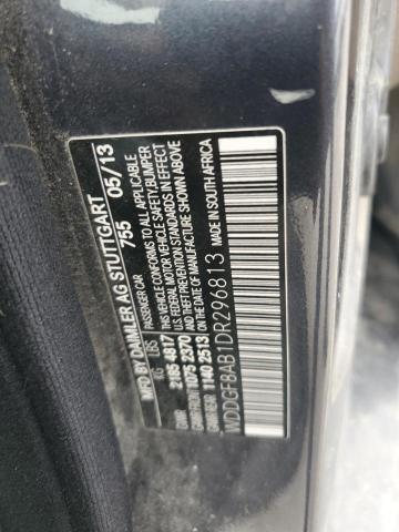 WDDGF8AB1DR296813 - 2013 MERCEDES-BENZ C 300 4MATIC GRAY photo 12