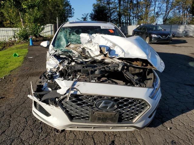 5NPE34AF8KH792587 - 2019 HYUNDAI SONATA LIMITED WHITE photo 5