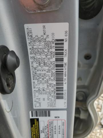 3TMJU62N87M030150 - 2007 TOYOTA TACOMA DOUBLE CAB PRERUNNER SILVER photo 12