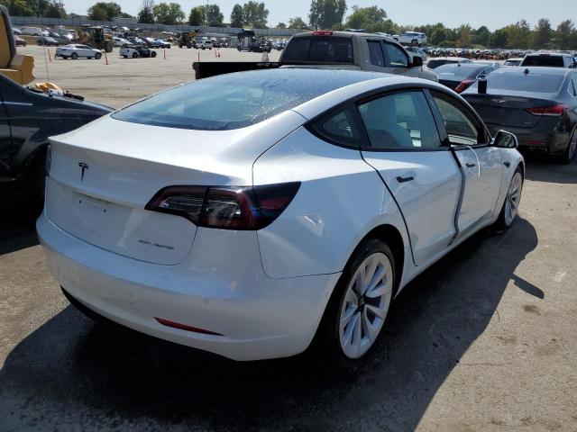 5YJ3E1EB0MF980805 - 2021 TESLA MODEL 3 WHITE photo 3