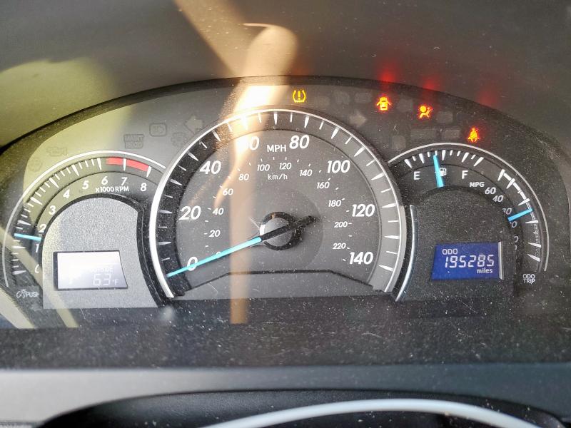 4T4BF1FK6CR260410 - 2012 TOYOTA CAMRY BASE BLACK photo 9