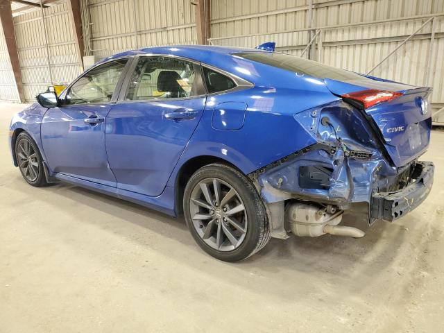 JHMFC1F39KX003285 - 2019 HONDA CIVIC EX BLUE photo 2
