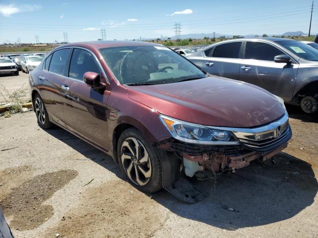 1HGCR2F86GA112741 - 2016 HONDA ACCORD EXL BURGUNDY photo 4