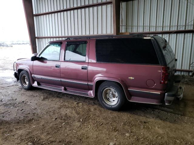 1GNEC16R7VJ319008 - 1997 CHEVROLET SUBURBAN C1500 BURGUNDY photo 2